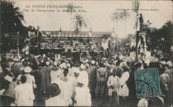 Inauguration of the Bally Monument, Conakry, French Guinea Postcard