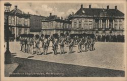 Royal Guard Band at Amalienborg Palace, Copenhagen Postcard