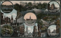 Sheffield Landmarks and Scenic Views Postcard