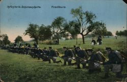 Swiss Infantry Tirailleurs in Schützenkette Formation Postcard