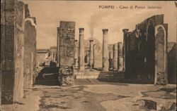 Casa di Ponza Ruins, Pompeii, Italy Postcard