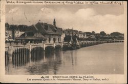 Trouville-Reine des Plages: Les nouveaux Quais et la Poissonnerie Postcard