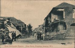 Great Earthquake Disaster: Duke Street, Kingston, Jamaica Postcard