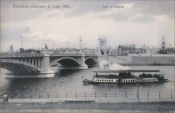 Pont de Fragnée at the 1905 Liège World's Fair Postcard