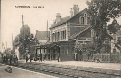 Audruicq Gare Train Station Postcard