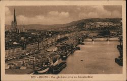 Rouen, France: General View from the Transbordeur Postcard