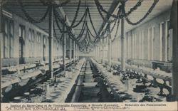 Refectory of Boarders, Institut du Sacré-Coeur, Heverlee (Louvain) Postcard