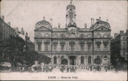 Lyon Hôtel de Ville, France Postcard Postcard Postcard