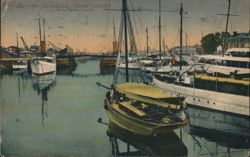 Deauville Beach Fleuve: Le Bassin des Yachts Postcard