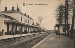 Dijon Porte-Neuve Train Station Postcard