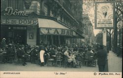 Café du Dôme, Montparnasse, Paris Postcard