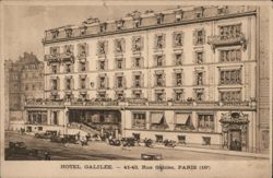 Hotel Galilée, 41-43 Rue Galilée, Paris Postcard