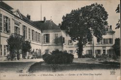 Hotel-Dieu Hospital Garden in Romorantin, France Postcard