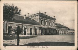 Gare État Train Station in Périgueux, France Postcard