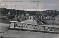 Les Jardins de Fragnee at the 1905 Liege International Exposition Postcard