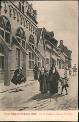 Old Liège: On the Ramparts, Gothic House (1905 Exposition) Postcard