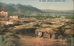 Jericho General View with Jordan Hotel and Huts Postcard