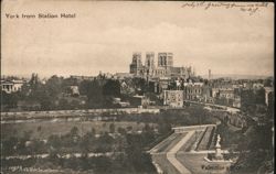 York Minster from Station Hotel, York, England Postcard