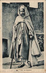 Moroccan Marabout in Traditional Dress Postcard