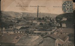 Couzon, Loire: Factories and Rail Yard France Postcard Postcard Postcard