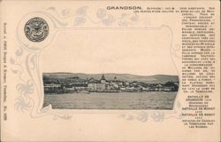 Grandson, Switzerland: Scenic View from Lake Neuchâtel Postcard