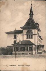 Grandson New College Building in Switzerland Postcard