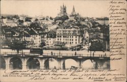 Grand Pont Bridge, Lausanne, Switzerland Postcard