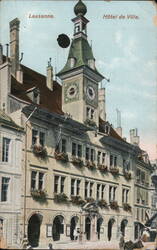 Hôtel de Ville, Lausanne, Switzerland Postcard