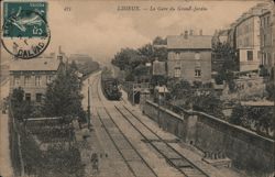 Gare du Grand-Jardin Train Station, Lisieux, France Postcard Postcard Postcard