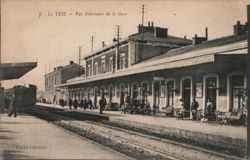 Le Teil Train Station Interior View Postcard