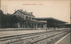 Gondrecourt Train Station, Meuse, France Postcard