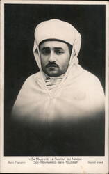 Sultan Mohammed Ben Youssef of Morocco Portrait Postcard