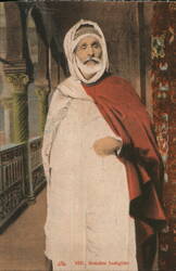 North African Notable in Traditional Garb Postcard