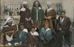 Group of Arab Workers in Traditional Clothing Postcard