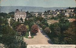 Federal Courthouse & Montbenon Bridge, Lausanne, Switzerland Postcard