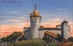 Munot Fortress, Schaffhausen, Switzerland Postcard