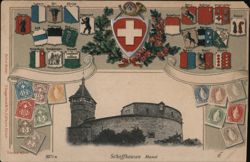 Munot Fortress, Schaffhausen, Switzerland Postcard