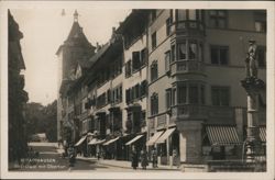 Schaffhausen Oberstadt with Obertor Tower Postcard