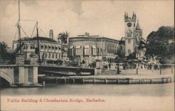 Public Building & Chamberlain Bridge Postcard