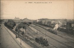 Arras Train Station General View, France Postcard