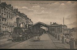 Gare de la Bourse, Nantes Steam Train Postcard