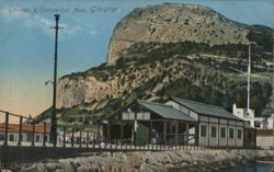 Galleries & Commercial Mole, Gibraltar Postcard