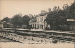 Pont-Saint-Vincent Train Station Postcard