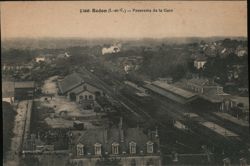 Redon Train Station Panorama Postcard