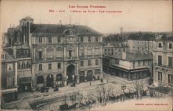 Elevated View of Pau City Hall, France Postcard