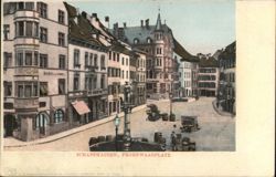 Schaffhausen Fronwagplatz City View Switzerland Postcard Postcard Postcard