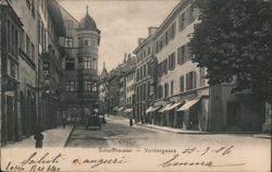 Vordergasse Street View, Schaffhausen, Switzerland Postcard