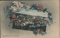 Schaffhausen with Munot Fortress, Switzerland Postcard