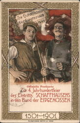 Schaffhausen 4th Centenary of Confederation, Switzerland Postcard