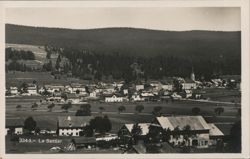 Le Sentier, Switzerland: Panoramic Village View Postcard